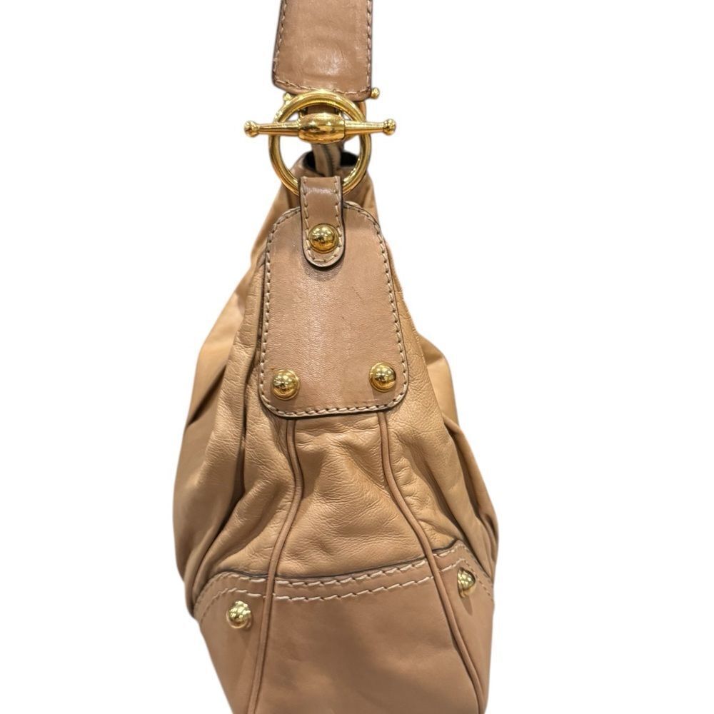 GUCCI Light Brown Jockey Hobo Shoulder Bag Auth - Picture 4 of 15